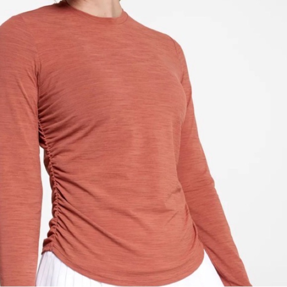 CALIA by Carrie Underwood Women's Terracotta Long Sleeve Tee